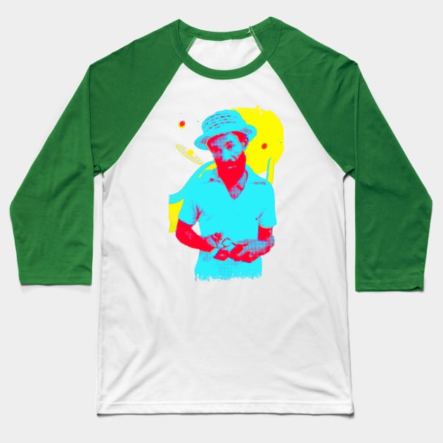 Lee Scratch Perry planets graphic Baseball T-Shirt by HAPPY TRIP PRESS